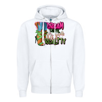 White Dream until it's your reality heels black fashion Zipper Hoodie - RanaPortraitStore