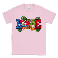 Bubblegum Pink love haitian republic Classic Tee - RanaPortraitStore