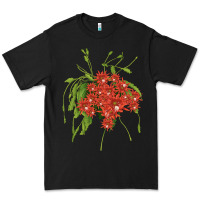 Black Red Orchid Cactus Premium Tee - LillyAllenDesigns