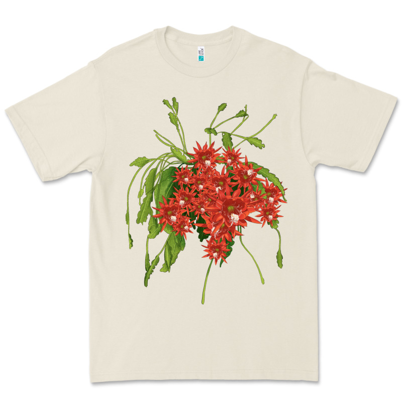Red Orchid Cactus Premium Tee by LillyAllenDesigns | Teevron