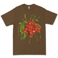 Cacao Red Orchid Cactus Premium Tee - LillyAllenDesigns