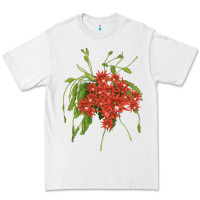 White Red Orchid Cactus Premium Tee - LillyAllenDesigns