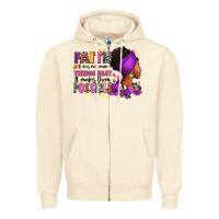 Sandshell Faith it does not make things easy Zipper Hoodie - RanaPortraitStore