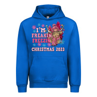 Cobalt i'm freakin freezin christmas 2023 Urban Hoodie - NancyCooperArtShop