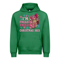 Emerald i'm freakin freezin christmas 2023 Urban Hoodie - NancyCooperArtShop