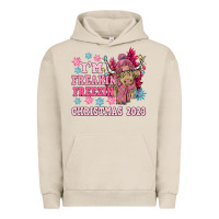 Pigment French Oak i'm freakin freezin christmas 2023 Urban Hoodie - NancyCooperArtShop