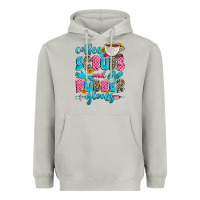 Moon Dust coffee scrubs and rubber gloves Heavyweight Hoodie - Zillion Design Studio
