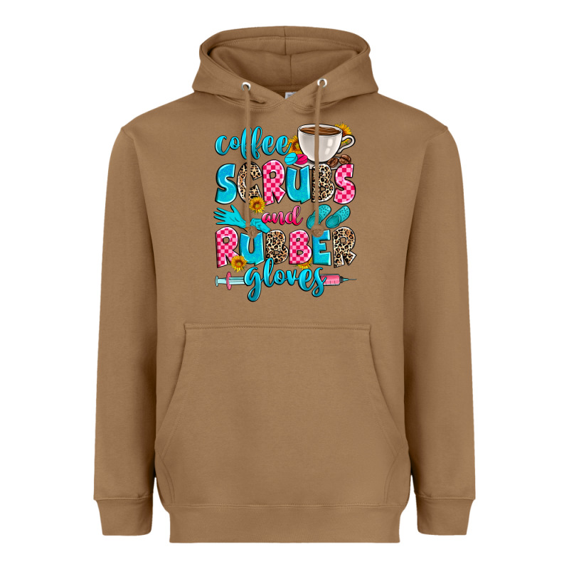 Coffee Scrubs And Rubber Gloves Heavyweight Hoodie by Zillion Design Studio | Teevron