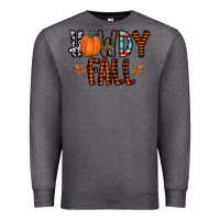 Charcoal Heather howdy fall Premium Sweatshirt - CowhideDigitalArt