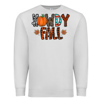 Dove Grey howdy fall Premium Sweatshirt - CowhideDigitalArt