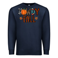 Navy howdy fall Premium Sweatshirt - CowhideDigitalArt