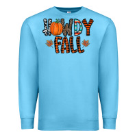 Ocean Blue howdy fall Premium Sweatshirt - CowhideDigitalArt