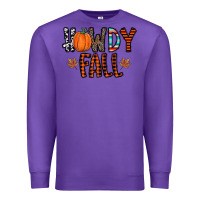 Purple howdy fall Premium Sweatshirt - CowhideDigitalArt