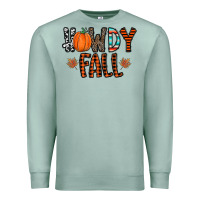 Seafoam howdy fall Premium Sweatshirt - CowhideDigitalArt