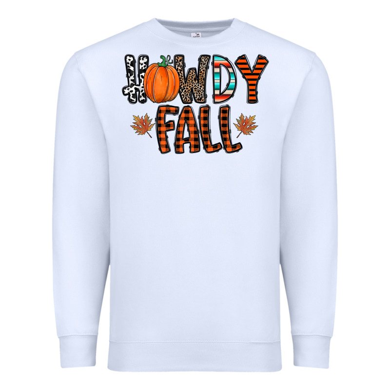 Howdy Fall Premium Sweatshirt by CowhideDigitalArt | Teevron
