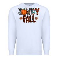 White howdy fall Premium Sweatshirt - CowhideDigitalArt