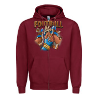 Burgundy Football life afro girl sneakers Zipper Hoodie - RanaPortraitStore