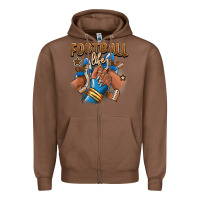 Chestnut Football life afro girl sneakers Zipper Hoodie - RanaPortraitStore