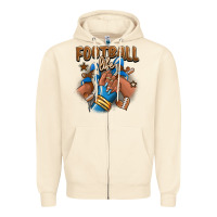 Sandshell Football life afro girl sneakers Zipper Hoodie - RanaPortraitStore