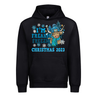 Black i'm freakin freezin christmas 2023 Urban Hoodie - NancyCooperArtShop