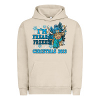 Pigment French Oak i'm freakin freezin christmas 2023 Urban Hoodie - NancyCooperArtShop
