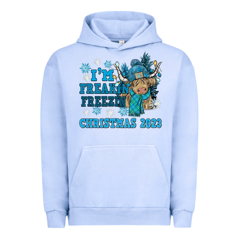 I'm Freakin Freezin Christmas 2023 Urban Hoodie by NancyCooperArtShop | Teevron