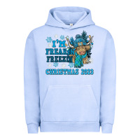 Pigment Grape Ice i'm freakin freezin christmas 2023 Urban Hoodie - NancyCooperArtShop