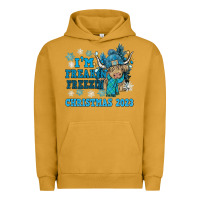 Pigment Peanut Butter i'm freakin freezin christmas 2023 Urban Hoodie - NancyCooperArtShop