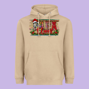 Christmas Western Papa Claus Heavyweight Hoodie Designed By Ranaportraitstore