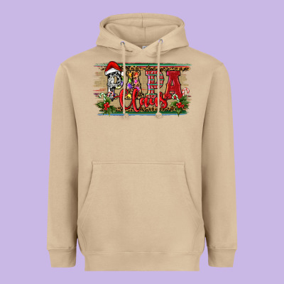 Christmas Western Papa Claus Heavyweight Hoodie Designed By Ranaportraitstore