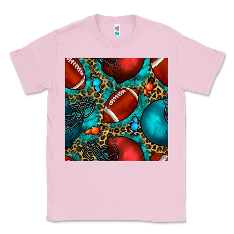American Football Helmet With Leopard And Gemstone Classic Tee by BundleAndBundleShop | Teevron
