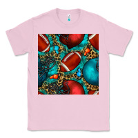 Bubblegum Pink american football helmet with leopard and gemstone Classic Tee - BundleAndBundleShop
