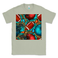 Matcha american football helmet with leopard and gemstone Classic Tee - BundleAndBundleShop