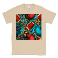 Mushroom american football helmet with leopard and gemstone Classic Tee - BundleAndBundleShop