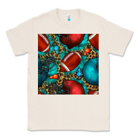 Natural american football helmet with leopard and gemstone Classic Tee - BundleAndBundleShop