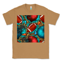 Toasted Coconut american football helmet with leopard and gemstone Classic Tee - BundleAndBundleShop