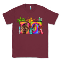 Burgundy respiratory therapist summer Classic Tee - RanaPortraitStore