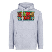 Heather Grey christmas western mama claus Heavyweight Hoodie - RanaPortraitStore