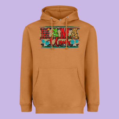 Christmas Western Mama Claus Heavyweight Hoodie Designed By Ranaportraitstore