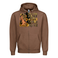 Chestnut Even in the midst of my storm afro woman Zipper Hoodie - RanaPortraitStore