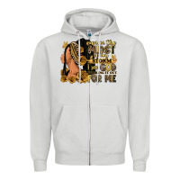 Dove Grey Even in the midst of my storm afro woman Zipper Hoodie - RanaPortraitStore