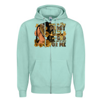 Seafoam Even in the midst of my storm afro woman Zipper Hoodie - RanaPortraitStore