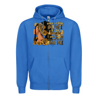 True Royal Even in the midst of my storm afro woman Zipper Hoodie - RanaPortraitStore