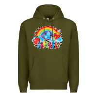 Army Green back to school daycare 3200x2400 Premium Hoodie - AdoDesignShop