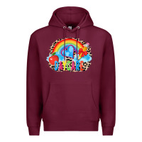 Burgundy back to school daycare 3200x2400 Premium Hoodie - AdoDesignShop