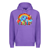 Purple back to school daycare 3200x2400 Premium Hoodie - AdoDesignShop