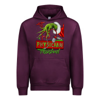 Mauve Wine christmas character hand physician assistant Urban Hoodie - NancyCooperArtShop