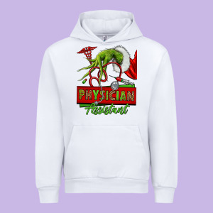 Christmas Character Hand Physician Assistant Urban Hoodie Designed By Nancycooperartshop