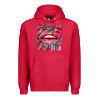 Cardinal in october we wear pink  lips Premium Hoodie - AdoDesignShop