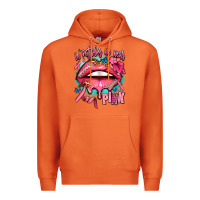 Carrot in october we wear pink  lips Premium Hoodie - AdoDesignShop
